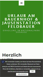 Mobile Screenshot of feldbauer.at